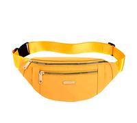 Borsa a tracolla versatile borsa a tracolla in tessuto casual borsa a tracolla multi strato per telefono cellulare borsa in pelle borsa da donna, Giallo, Taglia unica