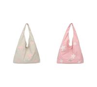 Borsa a tracolla versatile da donna con stella sotto le ascelle di grande capacità Y2K borsa a tracolla per la spesa da viaggio alla moda, 6+7, casual