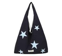 Borsa a tracolla versatile da donna con stella sotto le ascelle di grande capacità Y2K borsa a tracolla per la spesa da viaggio alla moda, Grigio, casual