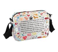 Borsa a tracolla veterinaria per veterinario regalo di apprezzamento per veterinari, Cento Hkb Eu, 8.27 Inches × 5.91 Inches × 0.79 Inches