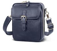 Borsa a Tracolla Vintage Antifurto Donna in Pelle PU - Regolabile, con 10 Scomparti Portacarte, Mini Borsa Messenger per Uso Quotidiano e Viaggi (D)