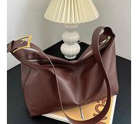 Borsa a tracolla vintage donna in pelle poliuretano alla moda con grande capacit
