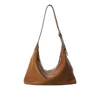 Borsa a tracolla vintage in vera pelle di grande capacità borsa per il tempo libero borsa a tracolla tinta unita borsa a tracolla borsa da viaggio shopping borsa, Grigio, 245.00x115.00x190.00mm