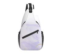 Borsa a tracolla viola rosa pastello marmo zaino da escursionismo zaino a tracolla zaino da viaggio per uomo donna