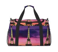 Borsa a tracolla viola Torre Eiffel donna uomo viaggio borsa a tracolla borsa a tracolla borse da lavoro borsa hobo borsa quotidiana