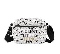 Borsa a tracolla "Violent Little Thing Inspire Fourth Wing Inspire Messenger Bag Quarta ala Merch Riders Quadrant Regalo, Violento Little Hb Cb Regno Unito, INCHES
