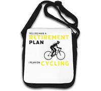 Borsa a tracolla Yes I Do Have A Retirement Plan I Plan On Cycling Bianco