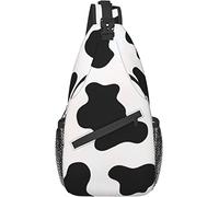 Borsa a tracolla, zaino a tracolla con stampa di mucca da latte per donne e uomini a spalla casual