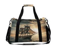 Borsa a vela da sola, tracolla regolabile, doppia cerniera, borsa tote con grande capacità e multifunzione, borsa da viaggio per donne, viaggi, palestra, fine settimana.