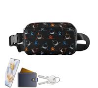 Borsa a vita da donna, alla moda, pacchetto da viaggio regolabile con strisce riflettenti, elegante e versatile cintura per telefoni cellulari Tissue Keys, d, descrizione, descrizione
