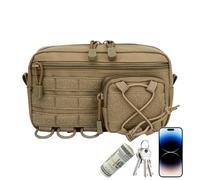 Borsa a Vita esterna, Borsa a Vita per le Donne Impermeabile - Messaggero Vita Hip Vita | Pacchetto Cinghia da trekking per la pesca al Lavoro Tempo Libero Pacchetto Periferia maschio Messenger, cachi