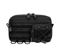 Borsa a vita per esterni, impermeabile, per escursioni, per lavoro, pesca, tempo libero, pendolari maschi, messenger, porta sacchetto, cintura in vita, Nero , Siehe Beschreibung, Vedi descrizione