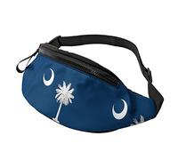 Borsa A Vita South Carolina Flag, Marsupi Sportivi Con Foro Per Auricolari Tattico Marsupi Moderno Marsupi Uomo Per Donna All'Aperto Viaggio