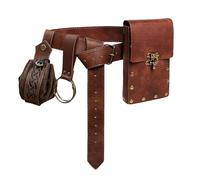 Borsa a Vita Steampunk - Borsa in Vita Stile Punk per Donne - Vapore in Pelle - Porta a Portafoglio - Colpi coscia gamba coscia vita stile p, marrone, Se référer au descriptif, riferimento alla