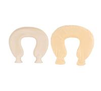 Borsa 'acqua calda a forma di U da 1 litro per collo invernale, spalla calda con morbida copertura soffice (Beige)