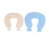 Borsa 'acqua calda a forma di U da 1 litro per collo invernale, spalla calda con morbida copertura soffice (Blu)