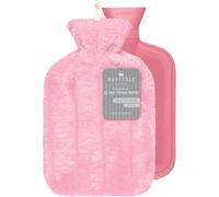 Borsa Acqua Calda Di Lusso 2 Litri, Copertura Morbida, Gomma Naturale a Coste, S