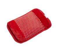 Papillon Borsa acqua calda elettrica ricaricabile rossa con punti bianchi