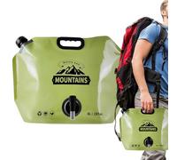 Borsa 'acqua da campeggio, contenitore pieghevole per acqua, 8 l, a prova di perdite, con rubinetto regolabile, di idratazione per esterni, zaino, sport, ciclismo, viaggi, auto,