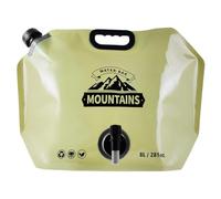 Borsa 'acqua da campeggio - Contenitore portatile da 8 litri | Contenitore pieghevole in PE PE PE con rubinetto, leggero 43 x 31 x 7,5 cm, per escursioni, guida, viaggi e forniture di emergenza