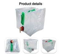 Borsa Acqua Pieghevole Capacità 20L Bollitore Trasparente per Avventure all'ape