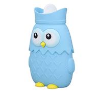 Borsa 'acqua Riscaldata, Conservazione del Calore della Borsa 'acqua Calda in Silicone Portatile per l'inverno (Azzurro)