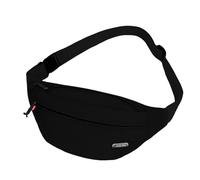 Borsa addominale per donne Borsa addominale per uomini Borsas cintura regolabile Borsas al seno per campeggio Sport Cintura di denaro (Nero)