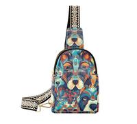 Borsa alla moda Boho Style Primitive Dogs per donna moda cross body fanny pack per il giorno pack