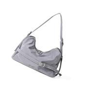 Borsa alla moda, borsa coreana, borsa a tracolla di grande capacità, borsa a tracolla in nylon leggero, borsa casual sotto le ascelle adatta per ufficio, shopping, viaggi, grigio, One Size