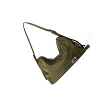Borsa alla moda, borsa coreana, borsa a tracolla di grande capacità, borsa a tracolla in nylon leggero, borsa casual sotto le ascelle adatta per ufficio, shopping, viaggi, Verde, One Size