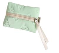 Borsa alla moda con fiocchi decorativi con cerniera design porta carte di credito portamonete On-The-Go Portafoglio da donna, Verde, Bellezza di massa