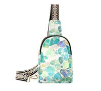 Borsa alla moda Estate Verde Turchese Pietre per le ragazze moda grande fanny pack crossbody per escursioni