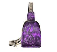 Borsa alla moda Mysterious Purple Dragon per donna marsupio antifurto per le donne per il pacchetto di giorno, misterioso drago viola, 1 size