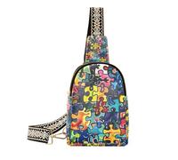 Borsa alla moda per autismo da viaggio antifurto marsupio per donne per escursioni, autismo, 1 size