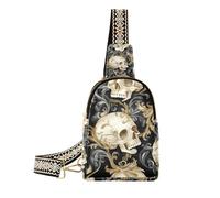 Borsa alla moda Teschi Golden Branches per gli uomini robusta borsa per il corpo per le donne per l'escursionismo, Teschi Rami d'oro, 1 size