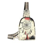 Borsa alla moda Western Cowboy Star Dream Catcher per le donne in pelle impermeabile marsupio crossbody per giorno pack