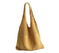 Borsa all'uncinetto Beach - Tote di spalla elastica di moda, sacchetto morbido di lusso | Elegante trasporto di poliestere, accessorio leggero durevole per lo shopping di viaggi estivi, avventure