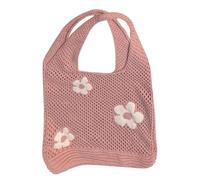 Borsa All'uncinetto - Borsa Da Spiaggia A Maglie | Tote Spiaggia In Mesh Alcinetto Del Modello Di Fiori, Multiuso E Riutilizzabile Estate A Maglia Suscita A Maglia Per La Spalla A Maglia Estetica Port