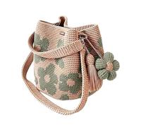 Borsa all'uncinetto da donna, borsa a tracolla con motivo floreale, borsa a tracolla all'uncinetto, per donne e ragazze, per tutti i giorni, pendolari, shopping, all'aperto, vacanze, viaggi, feste