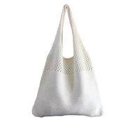 Borsa all'uncinetto da spiaggia, sacca di vagabondo per le fata casual durevole, borse in tessuto per spiaggia estate in stile boho, per shopping, appuntamenti, viaggi, scuola o lavoro