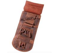 Borsa Angelo in pelle di capra per 2 pipe e accessori - con fibbia