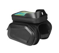 Borsa anteriore per bicicletta - Mountain Bike Bag | Large Cycling Small Items Pack Waterproof Hard Shell Pack | Touch Screen Bike Phone Bag Waterproof | Large Frame Bag for Mountain Bike for Cycling