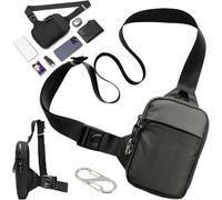 Borsa Anti Volo Con Chiusura Con Cerniera E Protezione RFID | Impermeabile e traspirante, tracolla regolabile e confortevole, compagno ideale per tutti i giorni e in viaggio(grigio, L)