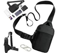 Borsa Anti Volo Con Chiusura Con Cerniera E Protezione RFID | Impermeabile e traspirante, tracolla regolabile e confortevole, compagno ideale per tutti i giorni e in viaggio(nero, L)