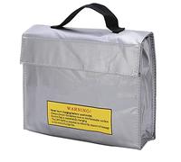 Borsa Antincendio per Batterie Lipo, Borsa per Batterie al Litio, Taglia L Argento - Resistente a Esplosioni e Radiazioni, Portatile per Trasporto e Conservazione (M100x70 cm/39,37x27,56 pollici)