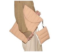 Borsa antiurto for laptop, morbida custodia for tablet da 11/13/15 pollici, resistente all'acqua, in cotone ricamato(Pink,12.9-13.3 inch)