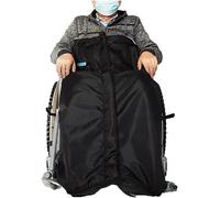 Borsa antivento semiavvolgente, borsa slip-on for sedia a rotelle, borsa invernale foderata in pile, coprigambe robusto e resistente alle intemperie for anziani e disabili