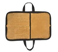 Borsa arrotolabile, in tela cerata, resistente, con manico e tracolla, per un facile trasporto, da viaggio portatile, in tela cerata, per appassionati di cucina, uomini, donne chef, cachi
