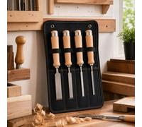 Borsa arrotolabile per attrezzi a 6 tasche, organizer arrotolabile per scalpelli, sgorbie, martelli e utensili manuali, borsa portatile