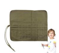Borsa arrotolabile per pennelli, 35 cm, in tela, portatile, resistente, per penne, matite, penne, per pittura, arte all'aperto, forniture per aule
